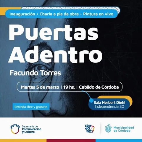 Flyer de muestra de Facundo Torres, Marzo-Mayo 2024 - Cordoba Capital