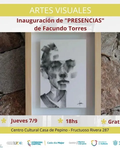 Flyer de muestra de Facundo Torres, Sep.-Oct. 2023 - Cordoba Capital
